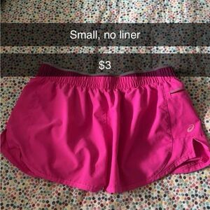 Asics Pink Athletic Shorts Lightweight and Relaxed Fit